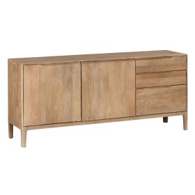 Anrichte Alexandra House Living Weiß Silberfarben Bambus Holz MDF 40 x 81 x 120 cm | Tienda24 - Global Online Shop Tienda24.eu