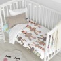 Parure de couette HappyFriday Moshi Moshi Rabbit Family Multicouleur Lit de bébé 2 Pièces | Tienda24 Tienda24.eu