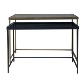 Hall Crystal Black Golden Iron (2 Units) by BigBuy Home, Tables - Ref: S8803186, Price: 419,76 €, Discount: %