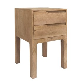 Side table STRAIGHT LINE Natural Mango wood 40 x 40 x 65 cm by BigBuy Home, Tables - Ref: S8803189, Price: 238,70 €, Discount: %