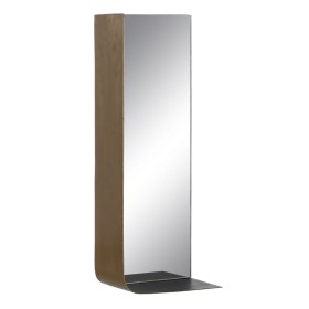 Miroir mural 20 x 12 x 50 cm Noir Doré Métal de BigBuy Home, Miroirs muraux - Réf : S8803242, Prix : 63,32 €, Remise : %