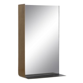 Miroir mural 40 x 12 x 60 cm Noir Doré Métal de BigBuy Home, Miroirs muraux - Réf : S8803243, Prix : 100,04 €, Remise : %