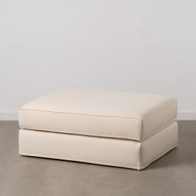 Puff Beige Polyester 67 X 48 X 47 CM | Tienda24 - Global Online Shop Tienda24.eu