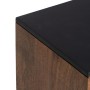 Mesita de Noche ABNER Marrón Negro Hierro Madera de mango 40 x 40 x 50 cm | Tienda24 - Global Online Shop Tienda24.eu