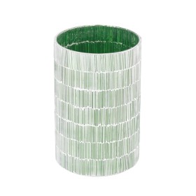 Bougeoir Blanc Bois Verre 23 x 23 x 34 cm | Tienda24 - Global Online Shop Tienda24.eu