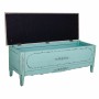 Bench Alexandra House Living Blue Sponge Fir wood MDF Wood 43 x 48 x 120 cm | Tienda24 - Global Online Shop Tienda24.eu