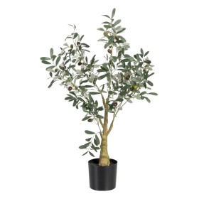 Planta Decorativa Palmera 20 x 70 x 20 cm Gris Cemento Verde Plástico (4 Unidades) | Tienda24 - Global Online Shop Tienda24.eu