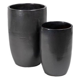 Vase Blau aus Keramik 16 x 16 x 40 cm | Tienda24 - Global Online Shop Tienda24.eu