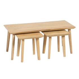 Jeu de 3 tables Naturel 110 x 50 x 45 cm de BigBuy Home, Tables - Réf : S8803417, Prix : 288,08 €, Remise : %