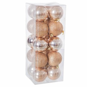 Bolas de Navidad Cobre Plástico 6 x 6 x 6 cm (20 Unidades) de BigBuy Christmas, Navidad - Ref: S8803469, Precio: 7,03 €, Desc...