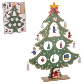 Christmas bauble Multicolour MDF Wood Christmas Tree 26 cm by BigBuy Christmas, Christmas - Ref: S8803498, Price: 7,14 €, Dis...