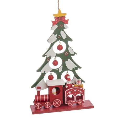 Adorno Navideño Multicolor Madera MDF Árbol de Navidad 20 x 12 x 4 cm de BigBuy Christmas, Navidad - Ref: S8803499, Precio: 5...