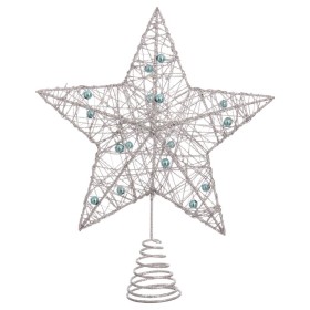 Estrella de Navidad Plateado Metal 20 x 5 x 25 cm de BigBuy Christmas, Navidad - Ref: S8803506, Precio: 7,74 €, Descuento: %