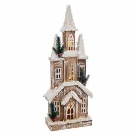 Weihnachtsschmuck Weiß Beige Holz Haus 21 x 10 x 59 cm von BigBuy Christmas, Weihnachten - Ref: S8803548, Preis: 35,14 €, Rab...