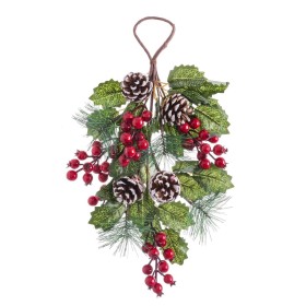 Accroches- portes Noël Rouge Vert Naturel Plastique 43 cm de BigBuy Christmas, Noël - Réf : S8803559, Prix : 9,57 €, Remise : %