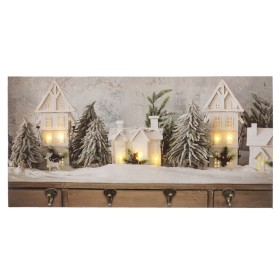 Cadre Noël Multicouleur Bois Toile 60 x 30 x 1,8 cm de BigBuy Christmas, Noël - Réf : S8803565, Prix : 27,09 €, Remise : %