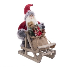 Weihnachtsschmuck Bunt Holz Kunststoff Polyesterharz Stoff Schlitten 30 cm von BigBuy Christmas, Weihnachten - Ref: S8803570,...