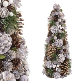 Albero di Natale Bianco Dorato Plastica Foam Ananas 19 x 19 x 48,5 cm di BigBuy Christmas, Natale - Rif: S8803574, Prezzo: 31...