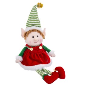 Adorno Natalício Multicolor Foam Tecido Menina Elfo 40 cm de BigBuy Christmas, Natal - Ref: S8803579, Preço: 28,25 €, Descont...