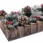 Portavelas Navideño Blanco Rojo Verde Natural Madera Cristal Plástico 30 x 15 cm de BigBuy Christmas, Navidad - Ref: S8803597...