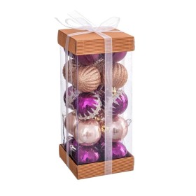 Bolas de Natal Multicolor PVC 4 x 4 x 4 cm (20 Unidades) de BigBuy Christmas, Natal - Ref: S8803606, Preço: 9,52 €, Desconto: %