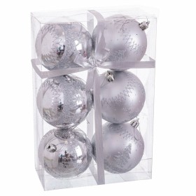 Boules de Noël Argent Plastique Cerf 8 x 8 x 8 cm (6 Unités) de BigBuy Christmas, Noël - Réf : S8803617, Prix : 6,99 €, Remis...