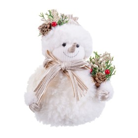 Christmas bauble Multicolour Plastic Polyfoam Fabric Snow Doll 15 x 11 x 18 cm by BigBuy Christmas, Christmas - Ref: S8803712...