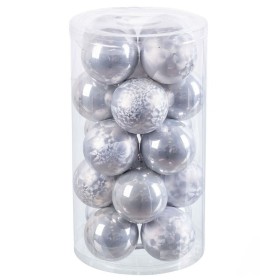 Boules de Noël Argenté Plastique 6 x 6 x 6 cm (20 Unités) de BigBuy Christmas, Noël - Réf : S8803717, Prix : 6,84 €, Remise : %