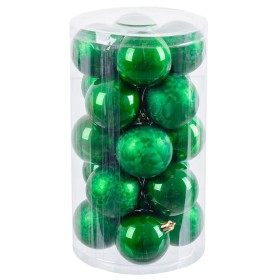 Bolas de Natal Verde Plástico 6 x 6 x 6 cm (20 Unidades) de BigBuy Christmas, Natal - Ref: S8803738, Preço: 10,26 €, Desconto: %