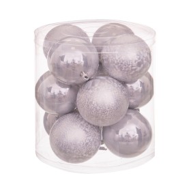 Bolas de Natal Prateado Plástico 8 x 8 x 8 cm (12 Unidades) de BigBuy Christmas, Natal - Ref: S8803739, Preço: 11,97 €, Desco...