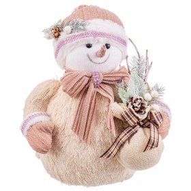 Christmas bauble Multicolour Plastic Polyfoam Fabric Snow Doll 25 x 20 x 32 cm by BigBuy Christmas, Christmas - Ref: S8803745...