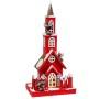 Weihnachtsschmuck Rot Holz Haus 17 x 18 x 56 cm | Tienda24 - Global Online Shop Tienda24.eu