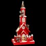 Weihnachtsschmuck Rot Holz Haus 17 x 18 x 56 cm | Tienda24 - Global Online Shop Tienda24.eu