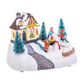 Adorno Natalício Branco Ouro Boneco de neve 24 x 16 x 28 cm | Tienda24 - Global Online Shop Tienda24.eu