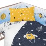 Protector de Cuna HappyFriday Mr Fox Starspace Multicolor 210 x 40 cm | Tienda24 Tienda24.eu