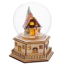 Christmas bauble Natural Wood 15 x 13 x 17 cm by BigBuy Christmas, Christmas - Ref: S8803831, Price: 27,03 €, Discount: %