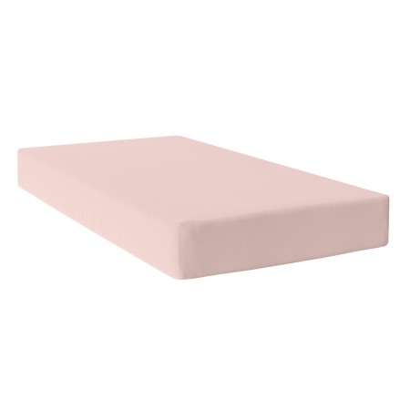 Fitted bottom sheet HappyFriday BASIC Light Pink 90 x 200 x 32 cm | Tienda24 Tienda24.eu