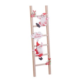 Decorazione Natalizia Multicolore Legno Scala Babbo Natale 12 x 1,8 x 42 cm di BigBuy Christmas, Natale - Rif: S8803860, Prez...