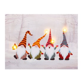 Painting Christmas Multicolour Wood Canvas 40 x 30 x 18 cm by BigBuy Christmas, Christmas - Ref: S8803876, Price: 12,68 €, Di...