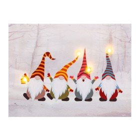 Cuadro Navidad Multicolor Madera Lienzo 40 x 30 x 18 cm de BigBuy Christmas, Navidad - Ref: S8803876, Precio: 12,68 €, Descue...