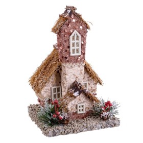 Adorno Navideño Multicolor Natural Polyfoam Casa 15,5 x 16 x 24,5 cm de BigBuy Christmas, Navidad - Ref: S8803889, Precio: 24...