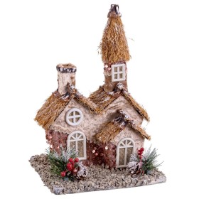 Weihnachtsschmuck Bunt natürlich Polyfoam Haus 20 x 16 x 28,5 cm von BigBuy Christmas, Weihnachten - Ref: S8803890, Preis: 24...