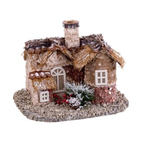 Adorno Natalício Multicolor Natural Polyfoam Casa 18 x 22 x 15 cm de BigBuy Christmas, Natal - Ref: S8803891, Preço: 24,77 €,...