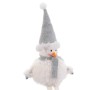 Christmas bauble White Grey Wood Foam Fabric Snow Doll 11 x 10 x 45 cm | Tienda24 - Global Online Shop Tienda24.eu