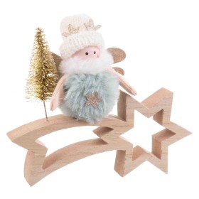 Weihnachtsschmuck Bunt natürlich Holz Stoff 18 x 6 x 16 cm von BigBuy Christmas, Weihnachten - Ref: S8803894, Preis: 5,08 €, ...