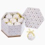 Bolas de Natal Branco Dourado Papel Polyfoam 7,5 x 7,5 x 7,5 cm (14 Unidades) | Tienda24 - Global Online Shop Tienda24.eu