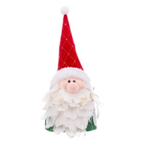 Deko-Figur Weihnachten Lametta Haus 19 x 24,5 x 19 cm Rot Weiß grün Kunststoff Polypropylen | Tienda24 - Global Online Shop Tienda24.eu