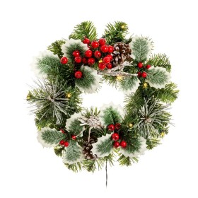 Couronne de Noël PVC Multicouleur 30 x 30 x 10 cm de BigBuy Christmas, Noël - Réf : S8803929, Prix : 18,14 €, Remise : %