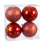 Christmas Baubles Copper Plastic 10 x 10 x 10 cm (4 Units) | Tienda24 - Global Online Shop Tienda24.eu