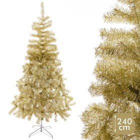 Árbol de Navidad Dorado Metal Plástico 240 cm de BigBuy Christmas, Navidad - Ref: S8803941, Precio: 117,45 €, Descuento: %